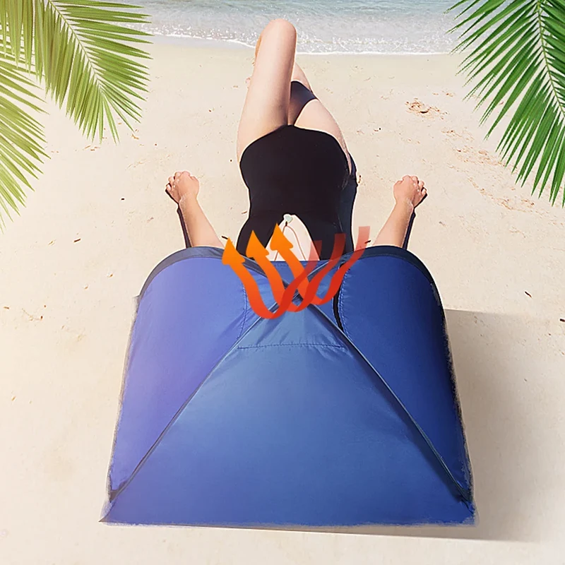 Mini Pop-Up Strandtent – Compacte Zonnescherm Tent met UV Bescherming