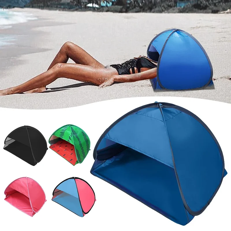 Mini Pop-Up Strandtent – Compacte Zonnescherm Tent met UV Bescherming