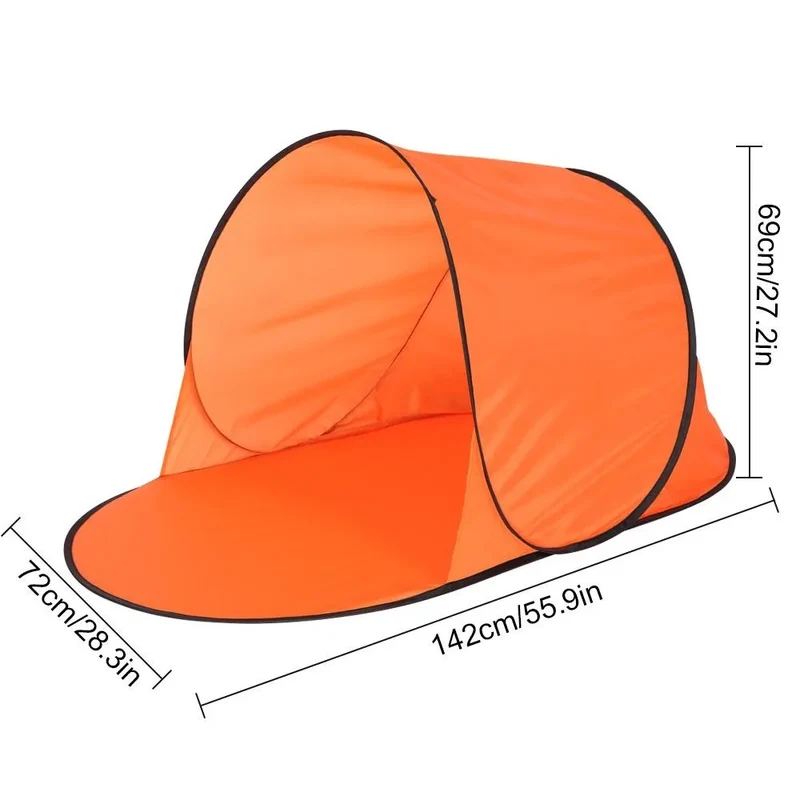 Pop-Up Strandtent UV Bescherming – Opvouwbare Strand Shelter met Draagtas