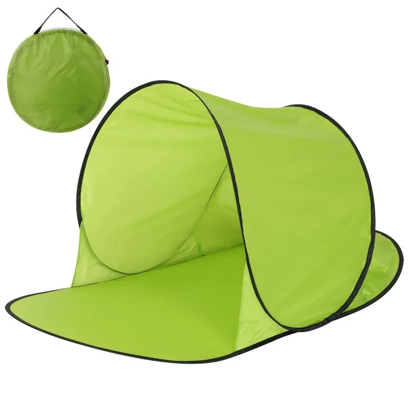 Pop-Up Strandtent UV Bescherming – Opvouwbare Strand Shelter met Draagtas