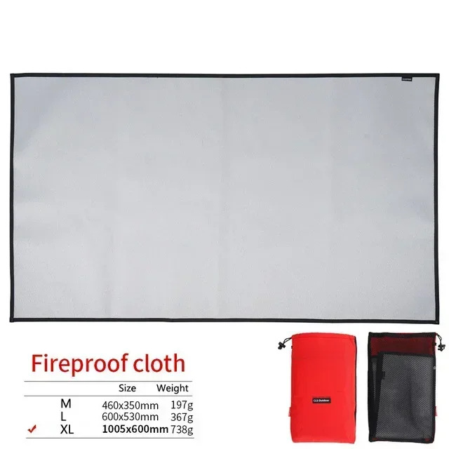 Vuurvaste Isolatiemat Glasvezel – Hittebestendige BBQ Mat tot 800°C voor Barbecue en Outdoor
