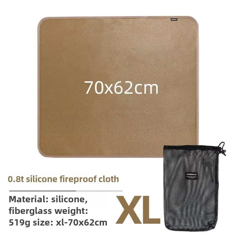 Vuurvaste Isolatiemat Glasvezel – Hittebestendige BBQ Mat tot 800°C voor Barbecue en Outdoor
