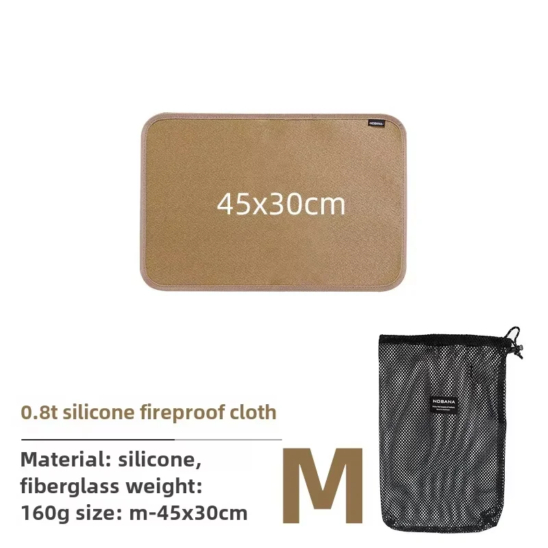 Vuurvaste Isolatiemat Glasvezel – Hittebestendige BBQ Mat tot 800°C voor Barbecue en Outdoor