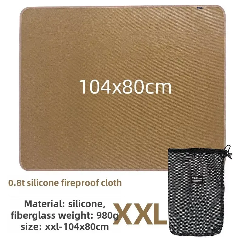 Vuurvaste Isolatiemat Glasvezel – Hittebestendige BBQ Mat tot 800°C voor Barbecue en Outdoor
