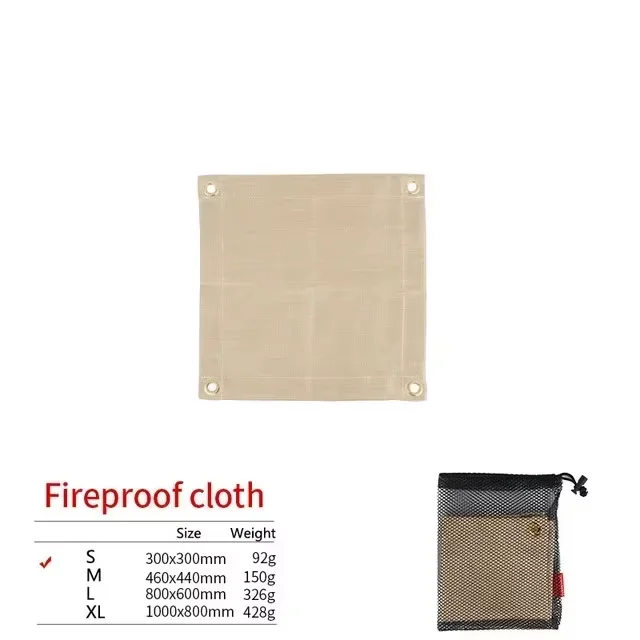 Vuurvaste Isolatiemat Glasvezel – Hittebestendige BBQ Mat tot 800°C voor Barbecue en Outdoor