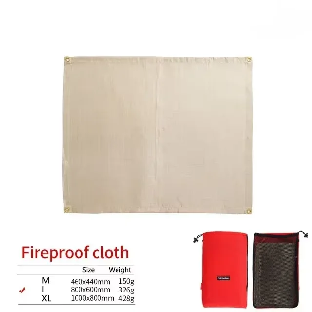 Vuurvaste Isolatiemat Glasvezel – Hittebestendige BBQ Mat tot 800°C voor Barbecue en Outdoor