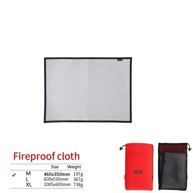 Vuurvaste Isolatiemat Glasvezel – Hittebestendige BBQ Mat tot 800°C voor Barbecue en Outdoor