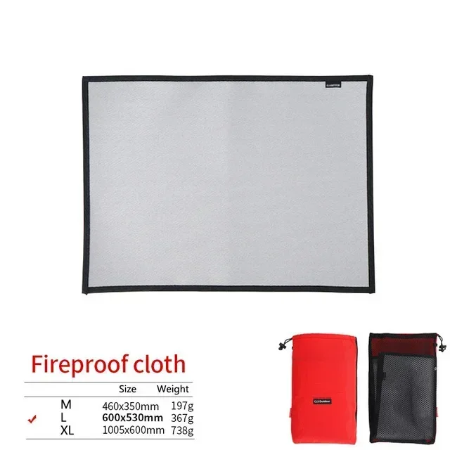 Vuurvaste Isolatiemat Glasvezel – Hittebestendige BBQ Mat tot 800°C voor Barbecue en Outdoor
