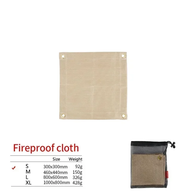 Vuurvaste Isolatiemat Glasvezel – Hittebestendige BBQ Mat tot 800°C voor Barbecue en Outdoor