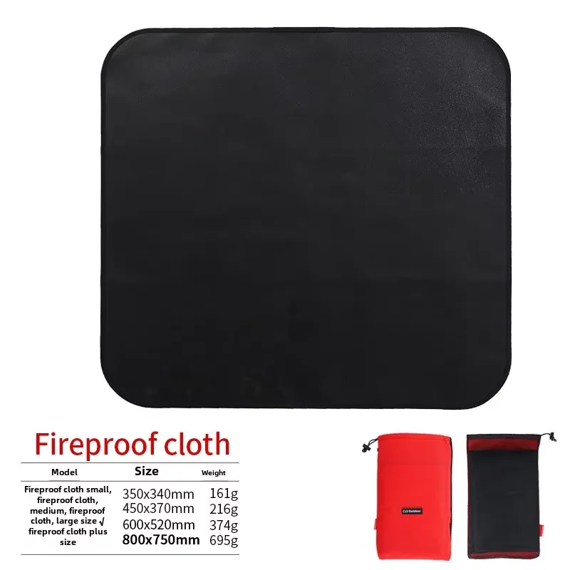 Vuurvaste Isolatiemat Glasvezel – Hittebestendige BBQ Mat tot 800°C voor Barbecue en Outdoor