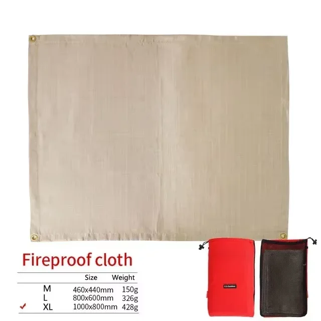 Vuurvaste Isolatiemat Glasvezel – Hittebestendige BBQ Mat tot 800°C voor Barbecue en Outdoor