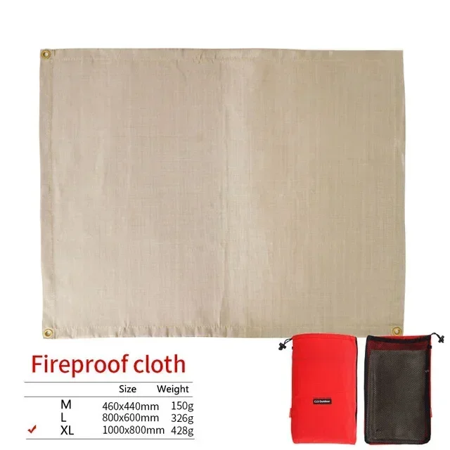 Vuurvaste Isolatiemat Glasvezel – Hittebestendige BBQ Mat tot 800°C voor Barbecue en Outdoor