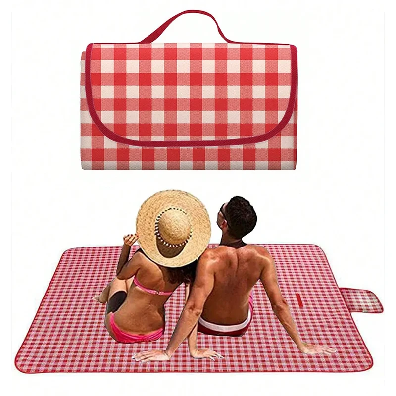 Picknickdeken Waterdicht – 140×190 cm met Handvat, Lichtgewicht & Opvouwbaar