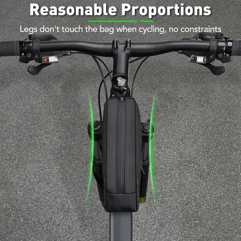 Bovenbuistas Fiets Waterdicht – 1,2L Opbergtas met Reflectie & Snelle Toegang