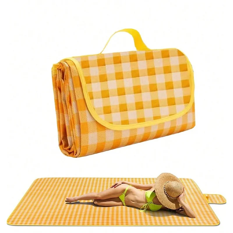Picknickdeken 100×150 cm – Waterdichte Onderzijde & Compact Opvouwbaar