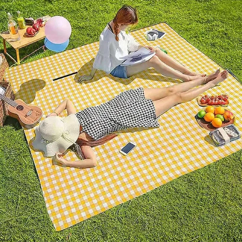 Picknickdeken 100×150 cm – Waterdichte Onderzijde & Compact Opvouwbaar