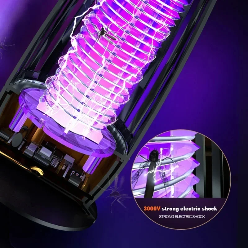 Muggenlamp – USB Oplaadbaar, Elektrisch Raster & Compact Design