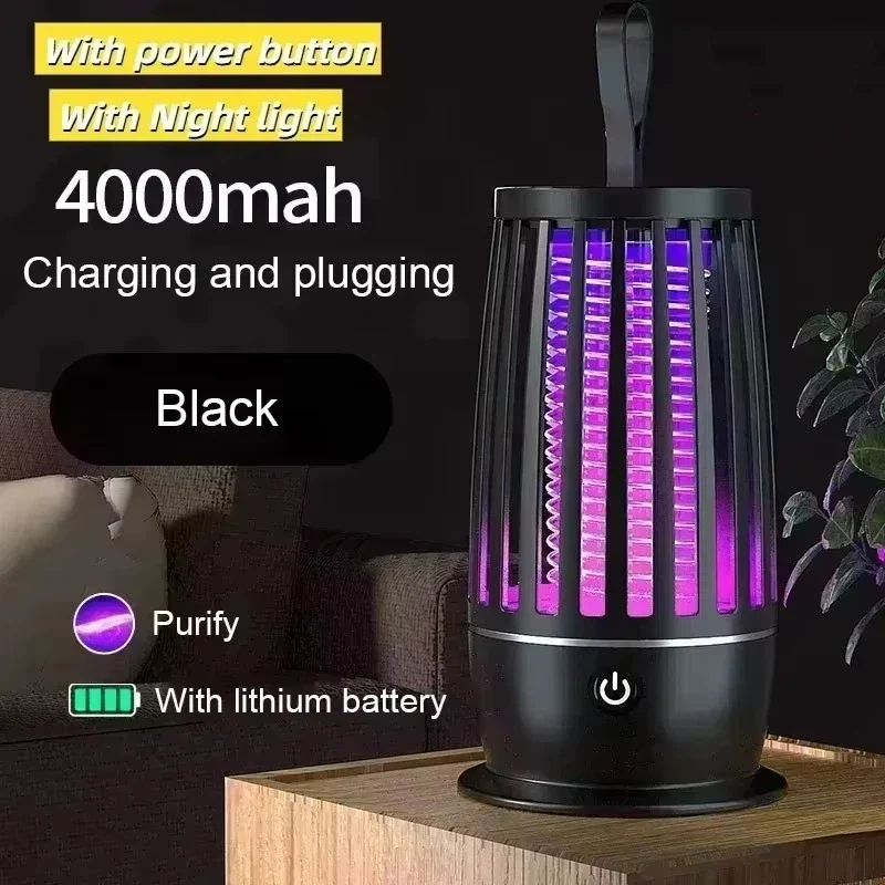 Muggenlamp – USB Oplaadbaar, Elektrisch Raster & Compact Design