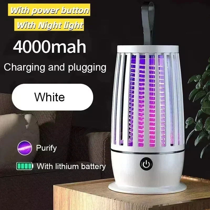 Muggenlamp – USB Oplaadbaar, Elektrisch Raster & Compact Design
