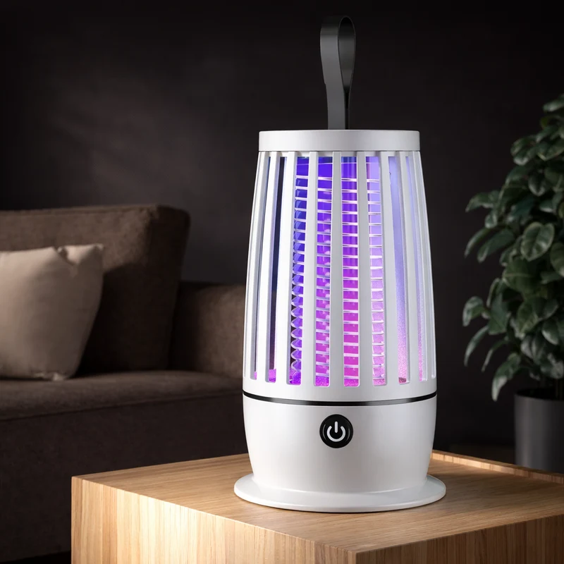 Muggenlamp – USB Oplaadbaar, Elektrisch Raster & Compact Design