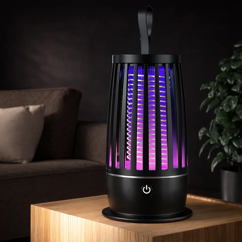 Muggenlamp – USB Oplaadbaar, Elektrisch Raster & Compact Design