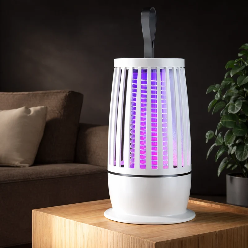 Muggenlamp – USB Oplaadbaar, Elektrisch Raster & Compact Design