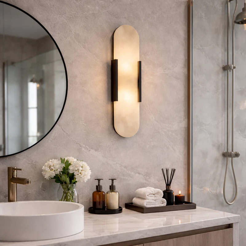 Modern Slim Vertical Wall Sconce for Bed