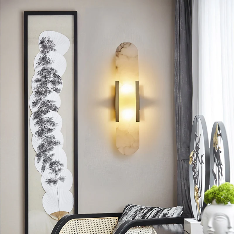 Modern Slim Vertical Wall Sconce for Bed