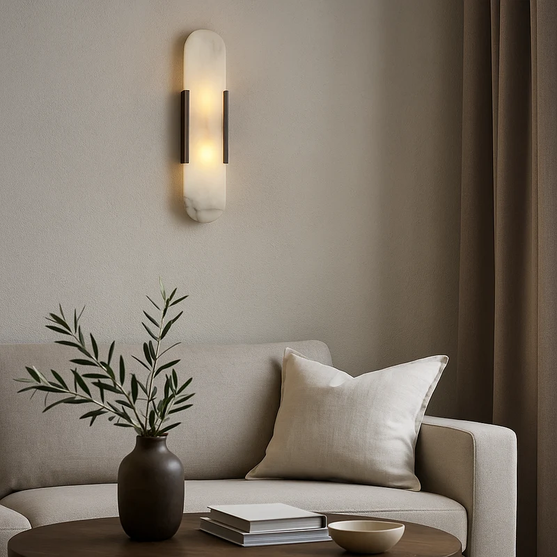 Modern Slim Vertical Wall Sconce for Bed