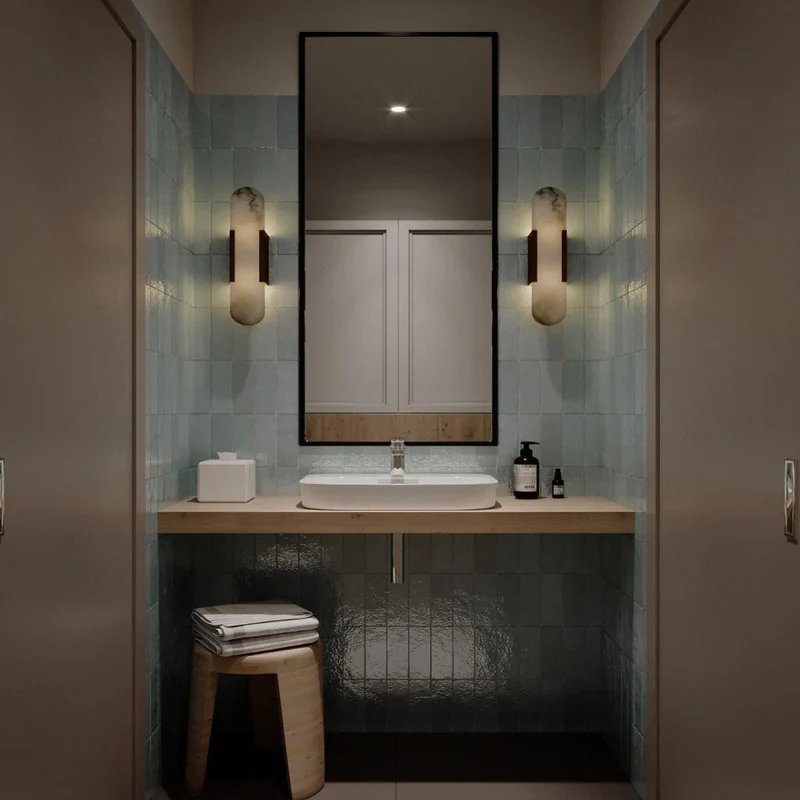 Modern Slim Vertical Wall Sconce for Bed