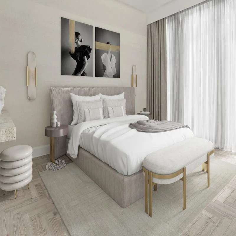 Modern Slim Vertical Wall Sconce for Bed