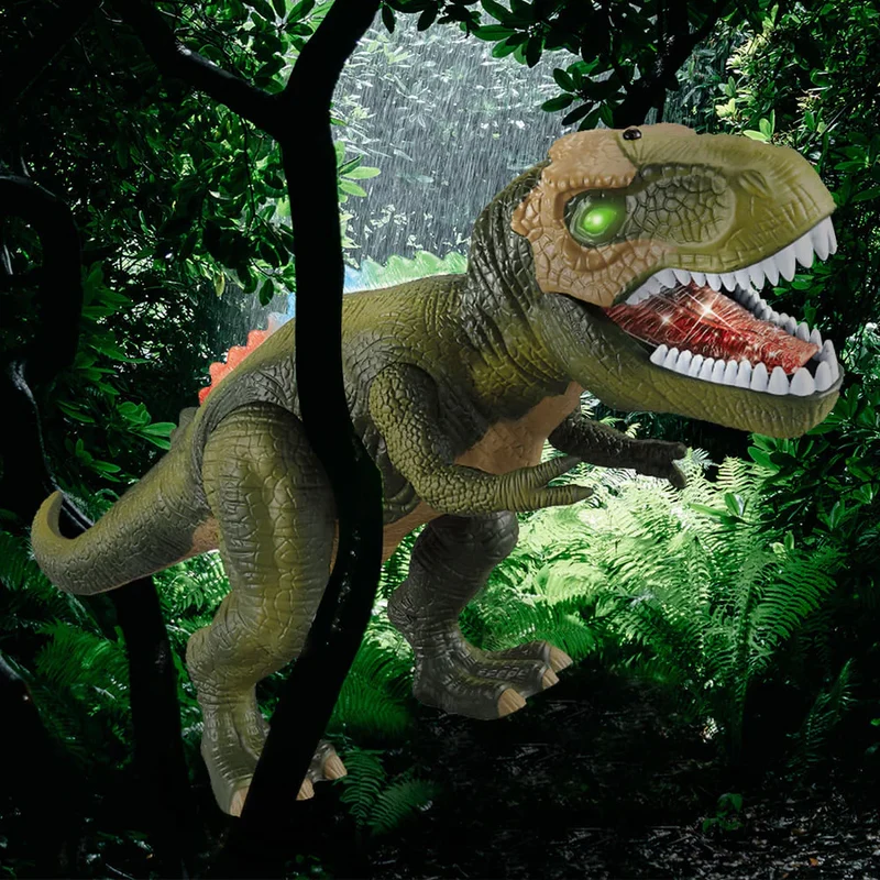 Interactive Dinosaur Toy with Sound and LED Effects