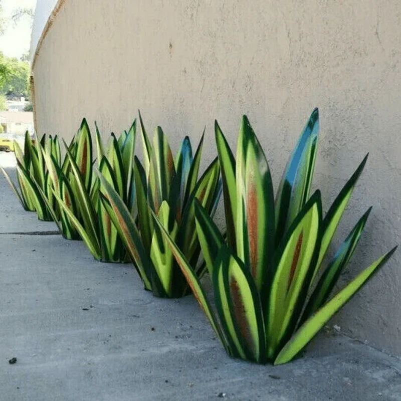 Outdoor decorative plant garden lamp agave