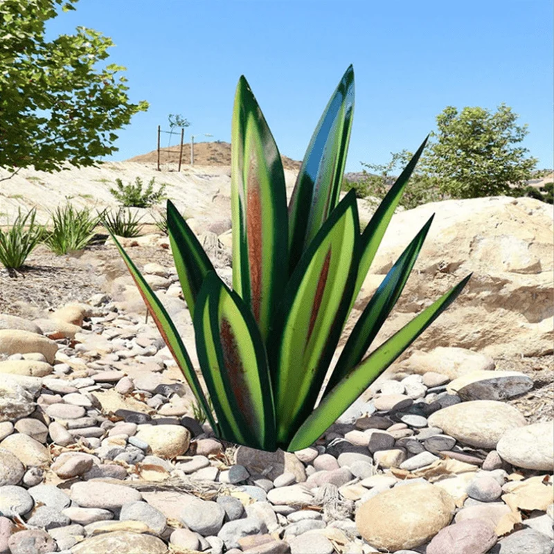 Outdoor decorative plant garden lamp agave