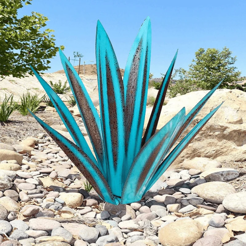Outdoor decorative plant garden lamp agave