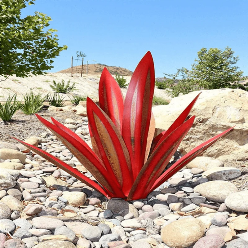 Outdoor decorative plant garden lamp agave