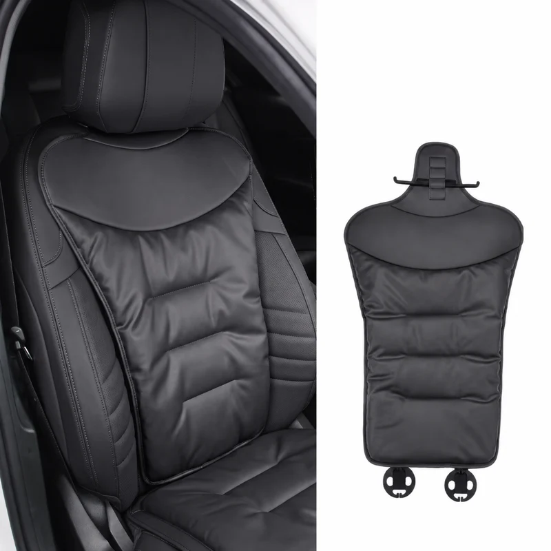 Car seat cushion with lumbar support breathable back pain relief