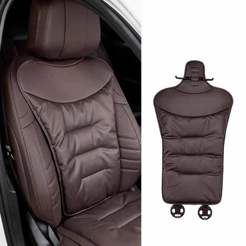 Car seat cushion with lumbar support breathable back pain relief