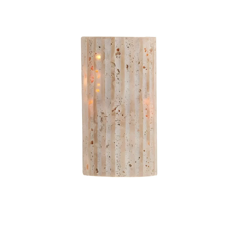 Wall lamp made of natural stone for decorative lighting