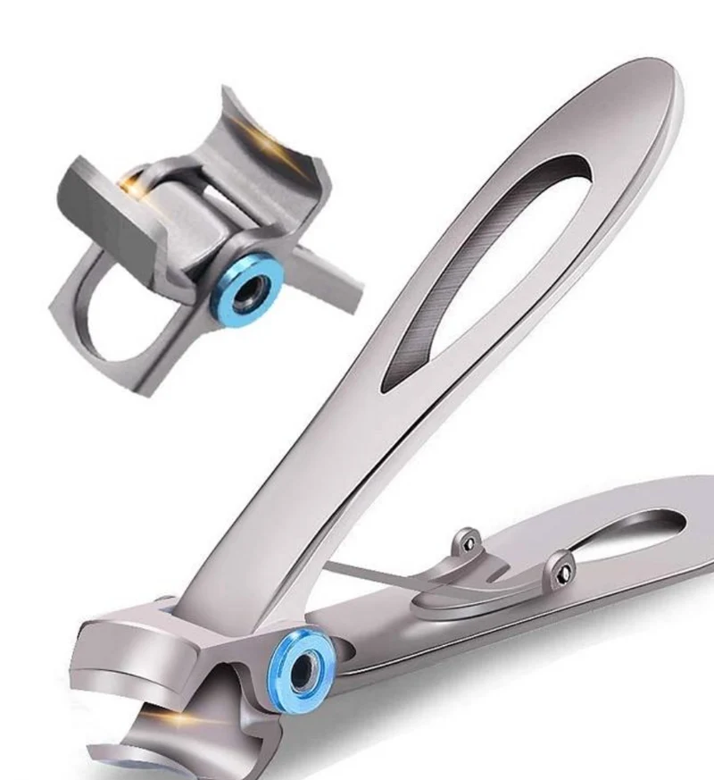 Reinforced precision nail clippers for thick toenails