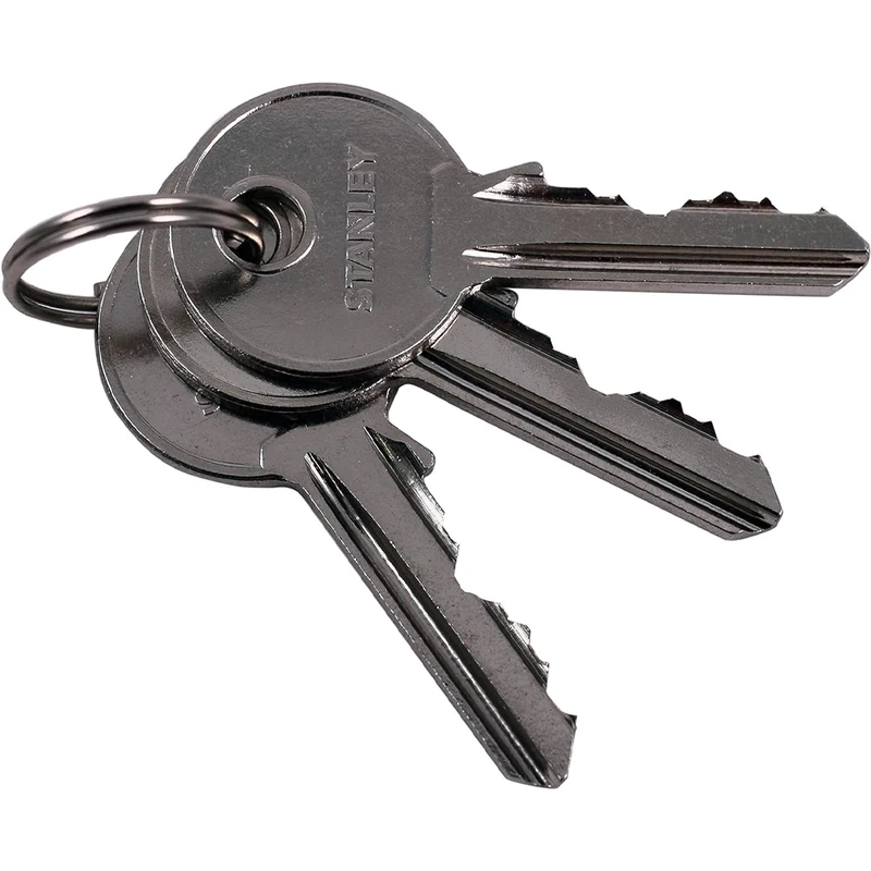 Stanley Lucchetto Sicurezza Arco Lungo in Acciaio Cementato da 40mm con 3 Chiavi