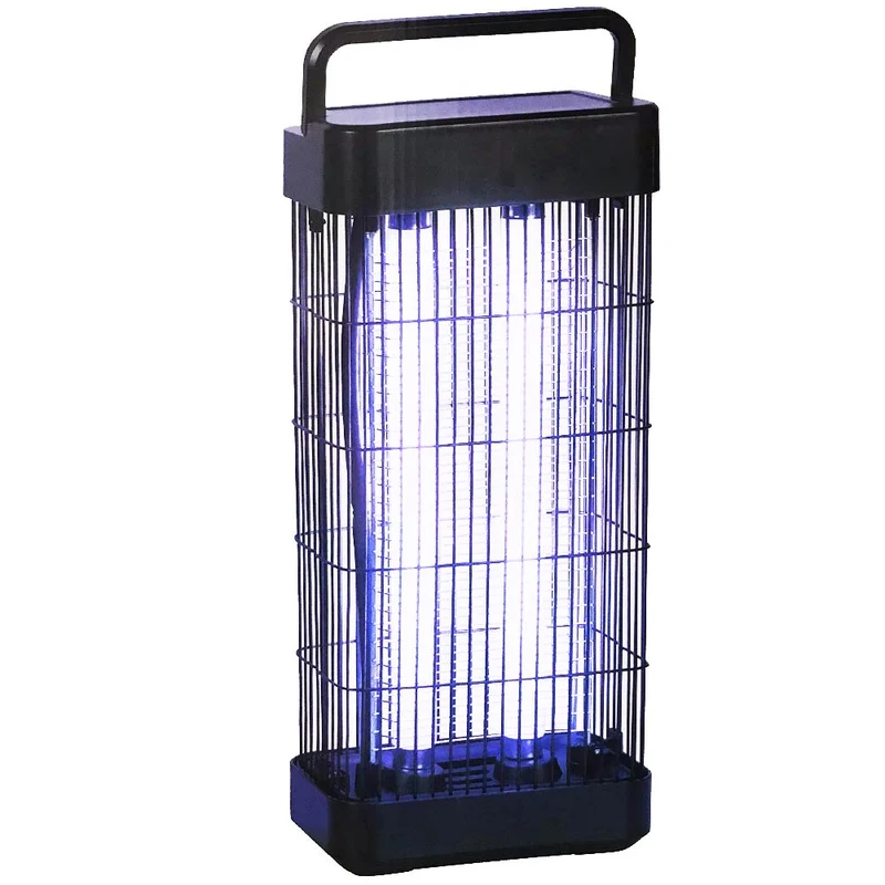 Zanzariera Elettrica Anti Zanzare Mosche 2 Lampade UV Elettroinsetticida Slim