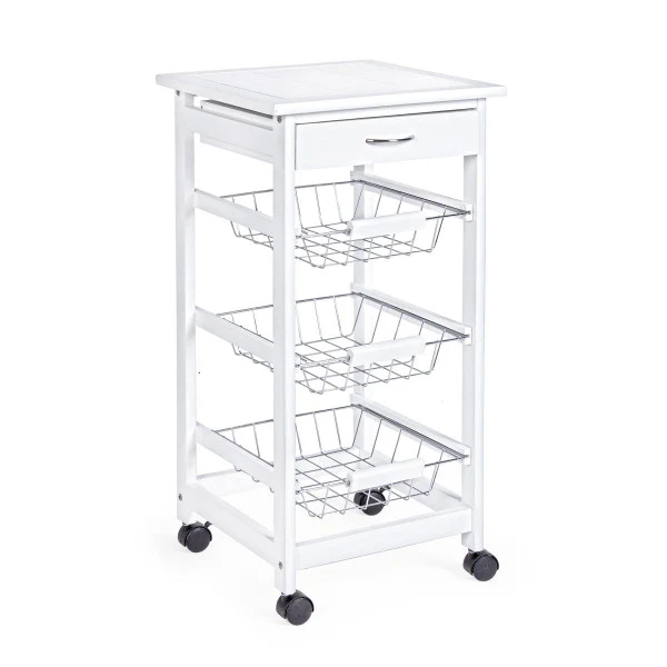 Carrello Cucina Big Chef 3Cest-1C Bianco