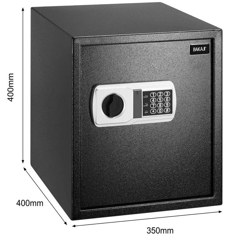 Cassaforte Elettronica di sicurezza 40x35x40cm Porta documenti Valori Casa Hotel