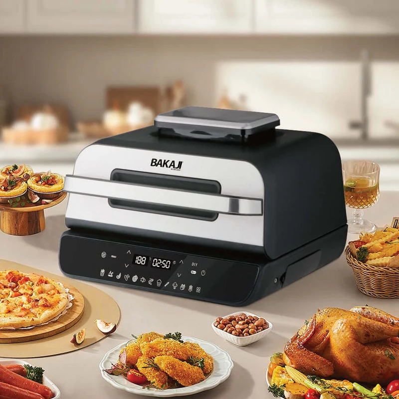 Fornetto Friggitrice ad Aria 6 Lt con Grill Bistecchiera 6 tipi di Cottura 1800W