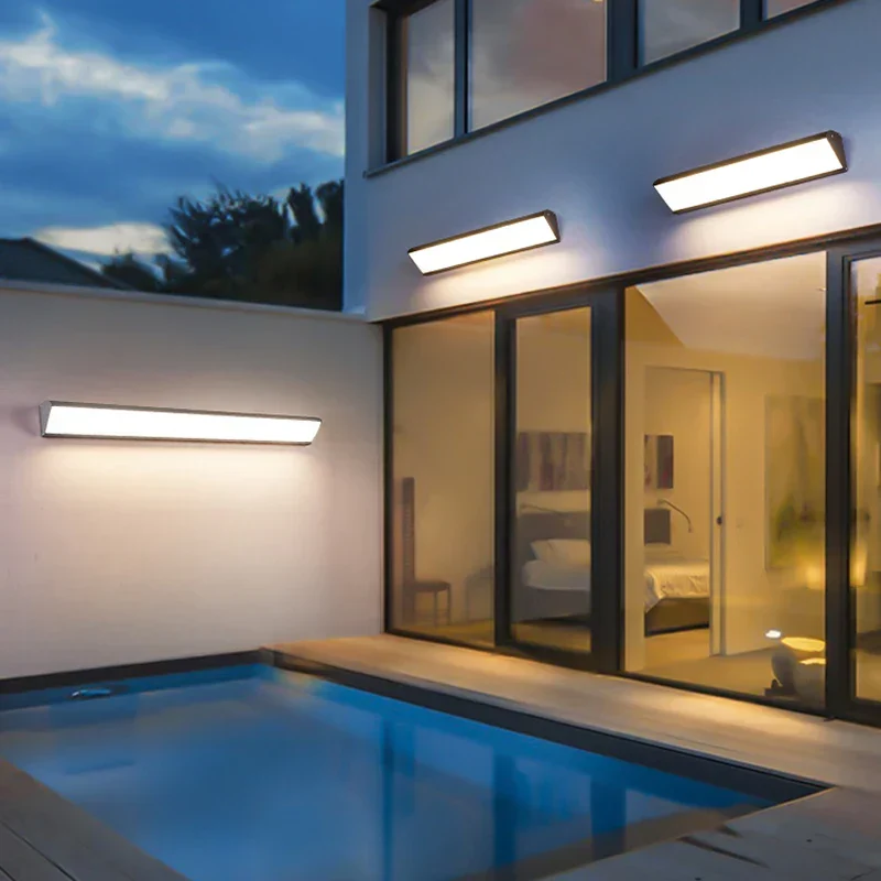 Modern waterproof outdoor LED wall lamp