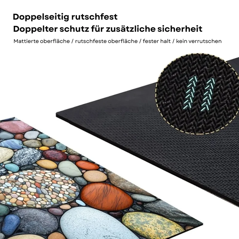 Quick-drying bathroom mat with non-slip bottom