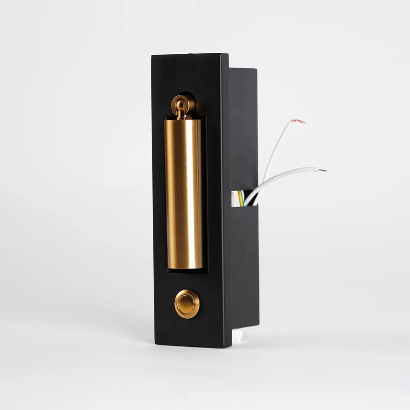 Recessed wall reading light with foldable night lamp