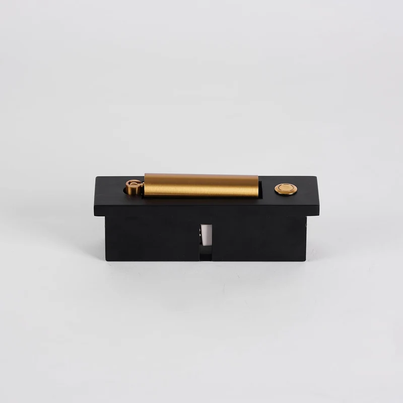Recessed wall reading light with foldable night lamp