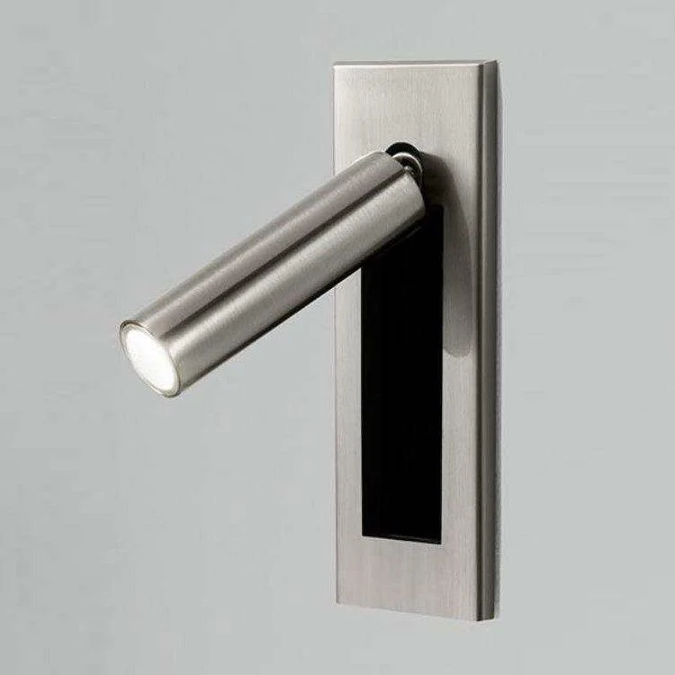 Recessed wall reading light with foldable night lamp